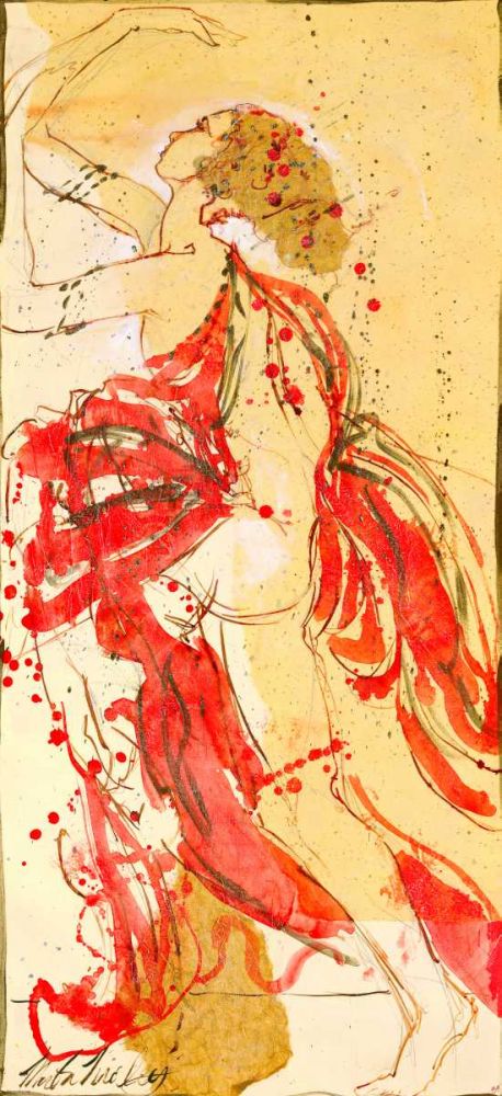 Abstract figure II darker colors art print by Marta Wiley for $57.95 CAD