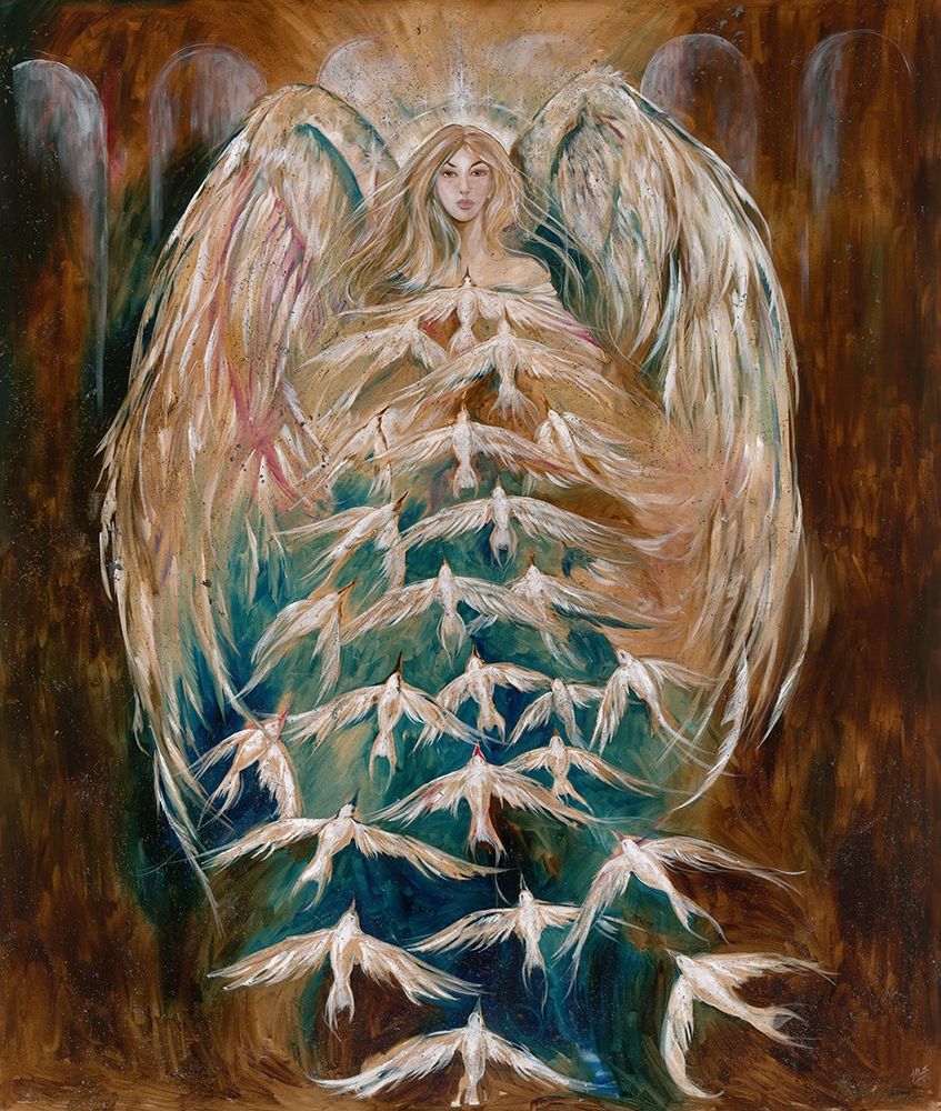 Angel of Doves art print by Marta Wiley for $57.95 CAD