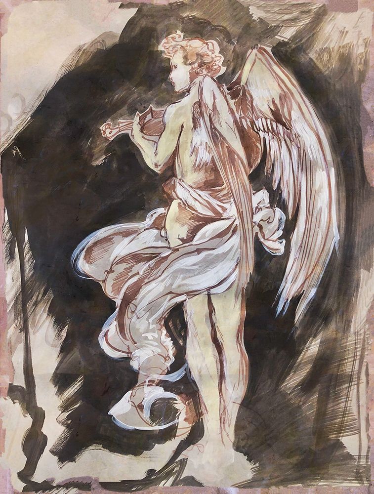 Classical Angel Drawing art print by Marta Wiley for $57.95 CAD