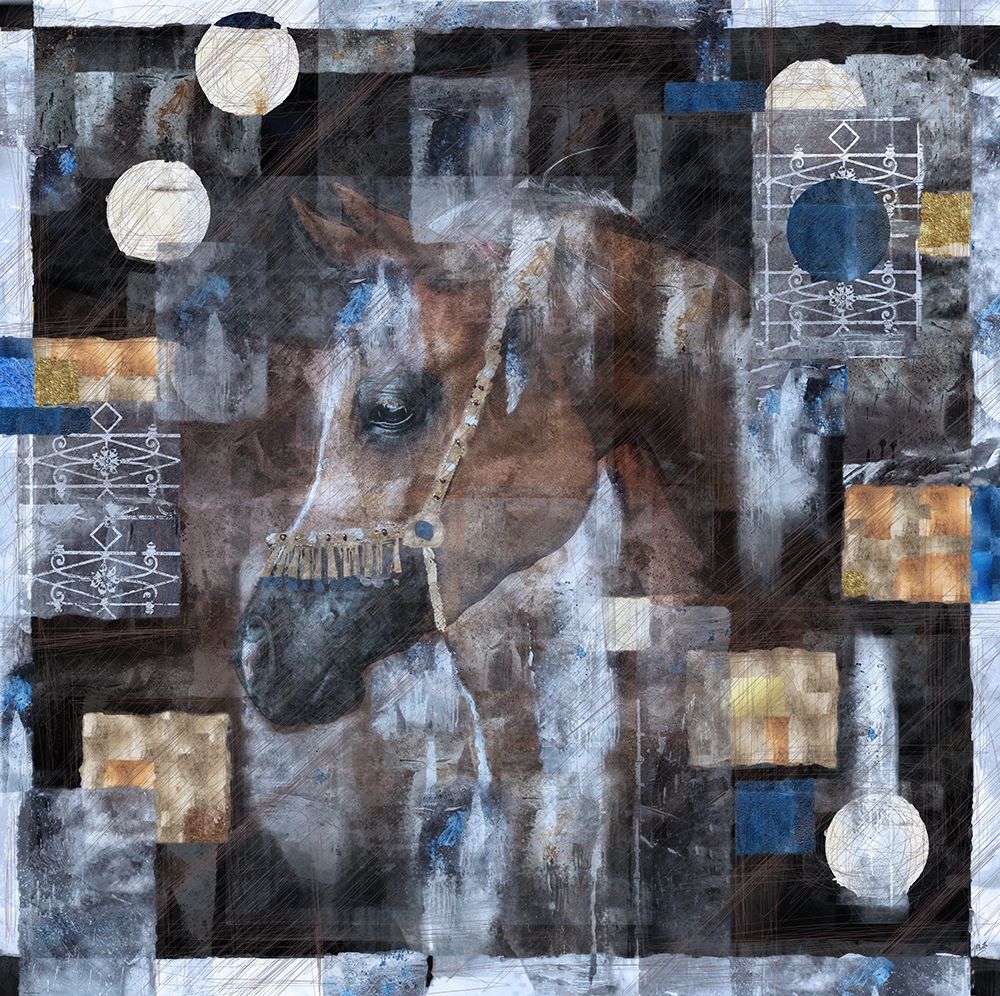 Horse and Silver Foil art print by Marta Wiley for $57.95 CAD