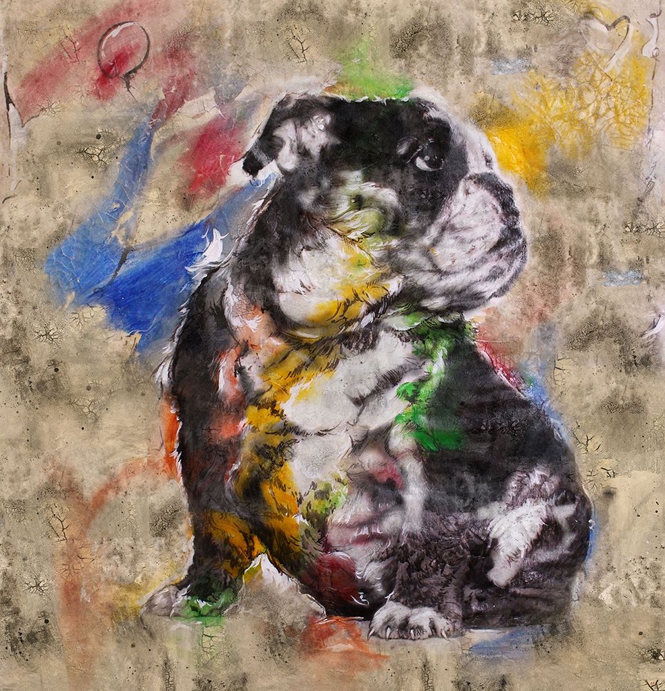 Colorful Dog I art print by Marta Wiley for $57.95 CAD