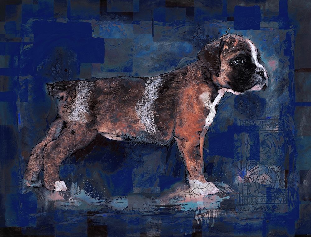Blue Pup art print by Marta Wiley for $57.95 CAD
