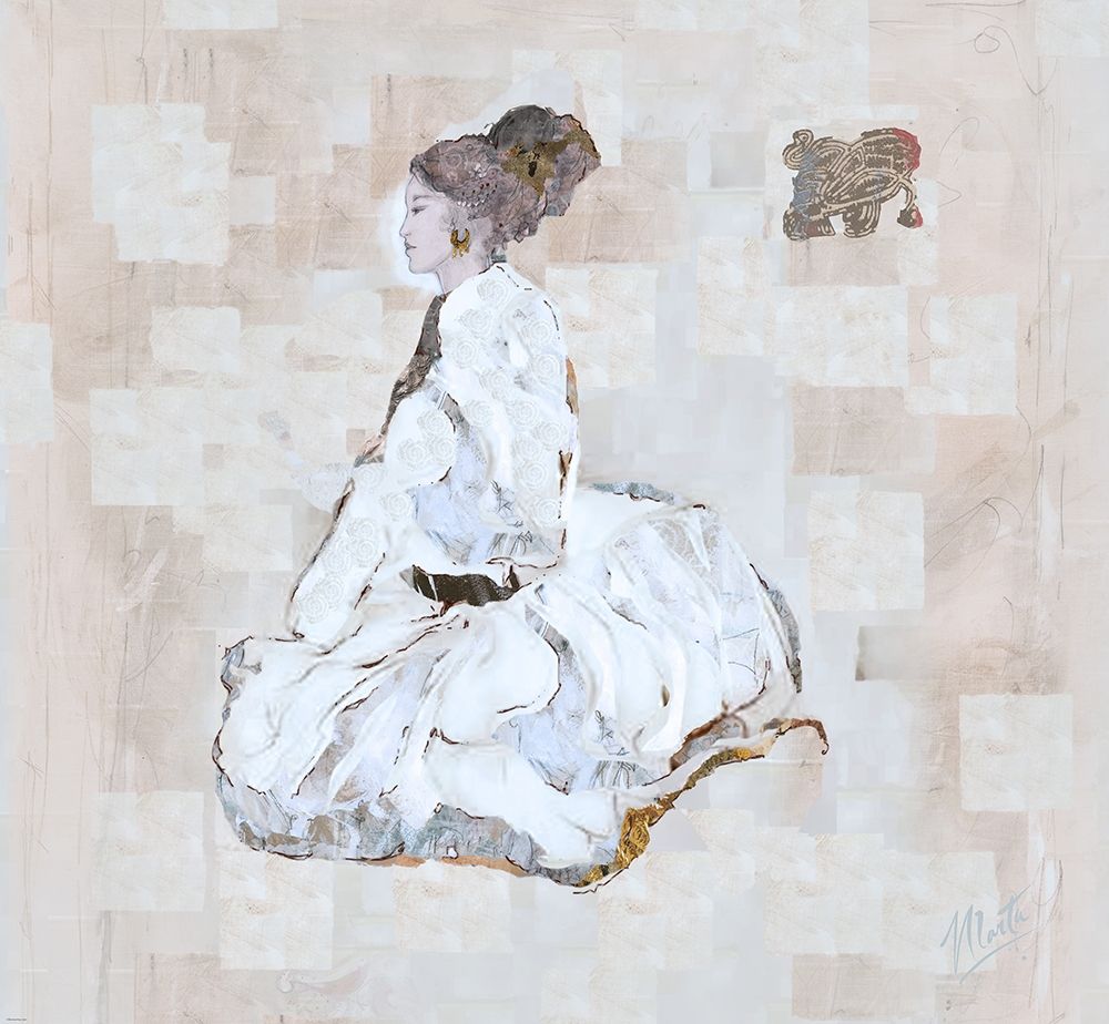Cashmere Silk II White art print by Marta Wiley for $57.95 CAD