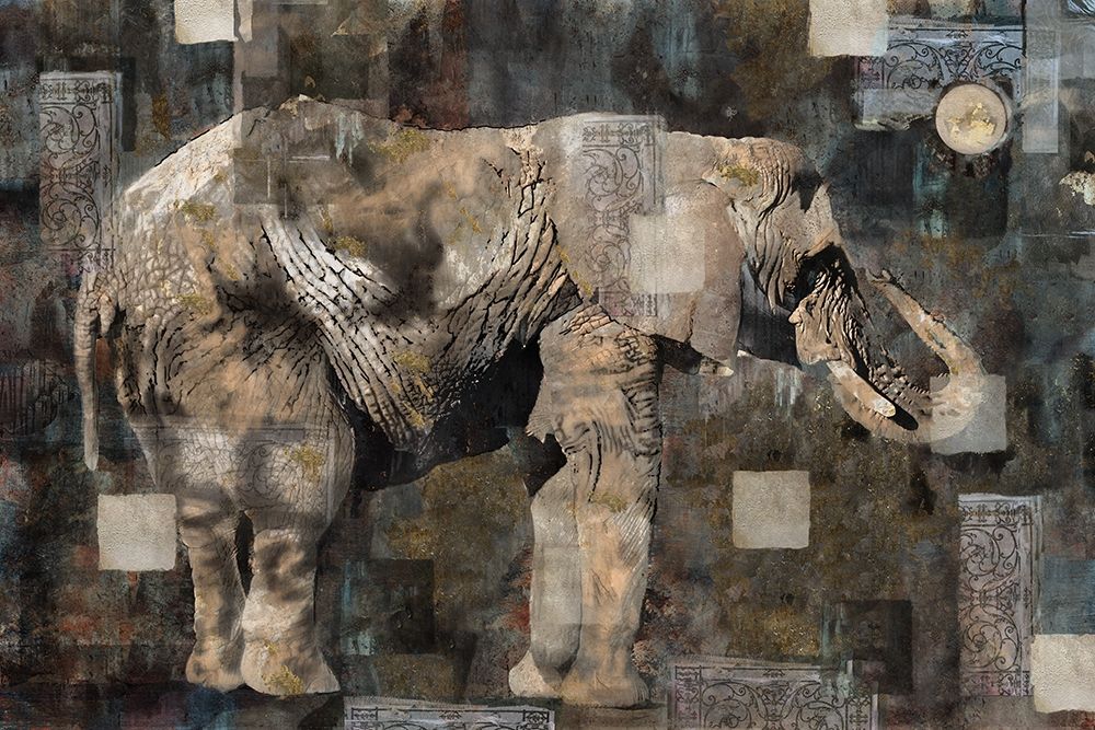 Elephant Collage Classic art print by Marta Wiley for $57.95 CAD