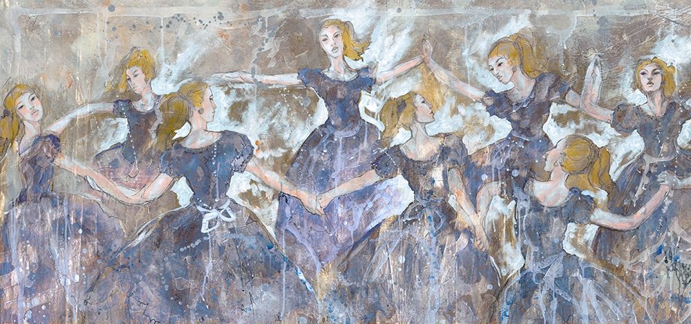 Dancers In Blue art print by Marta Wiley for $57.95 CAD