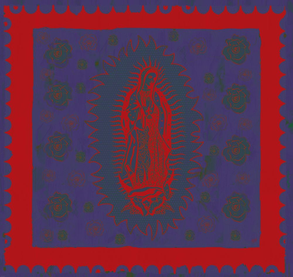 Virgin Mary Red and Purple art print by Marta Wiley for $57.95 CAD