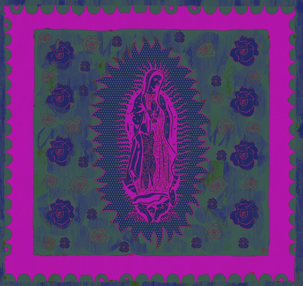 Virgin Mary Pink and Purple art print by Marta Wiley for $57.95 CAD