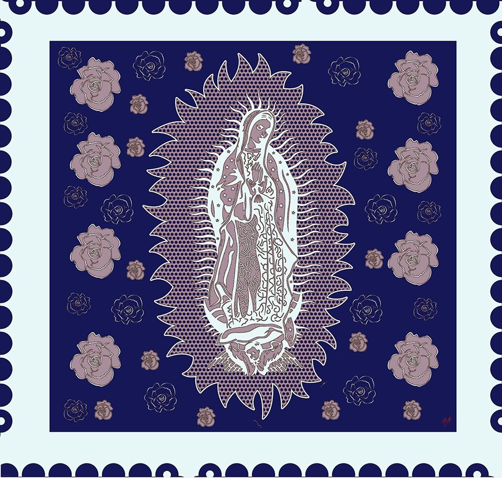 Virgin Mary Blue and White art print by Marta Wiley for $57.95 CAD