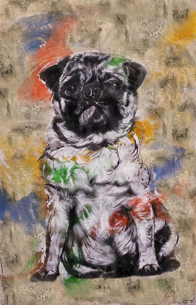 Colorful Dog III art print by Marta Wiley for $57.95 CAD