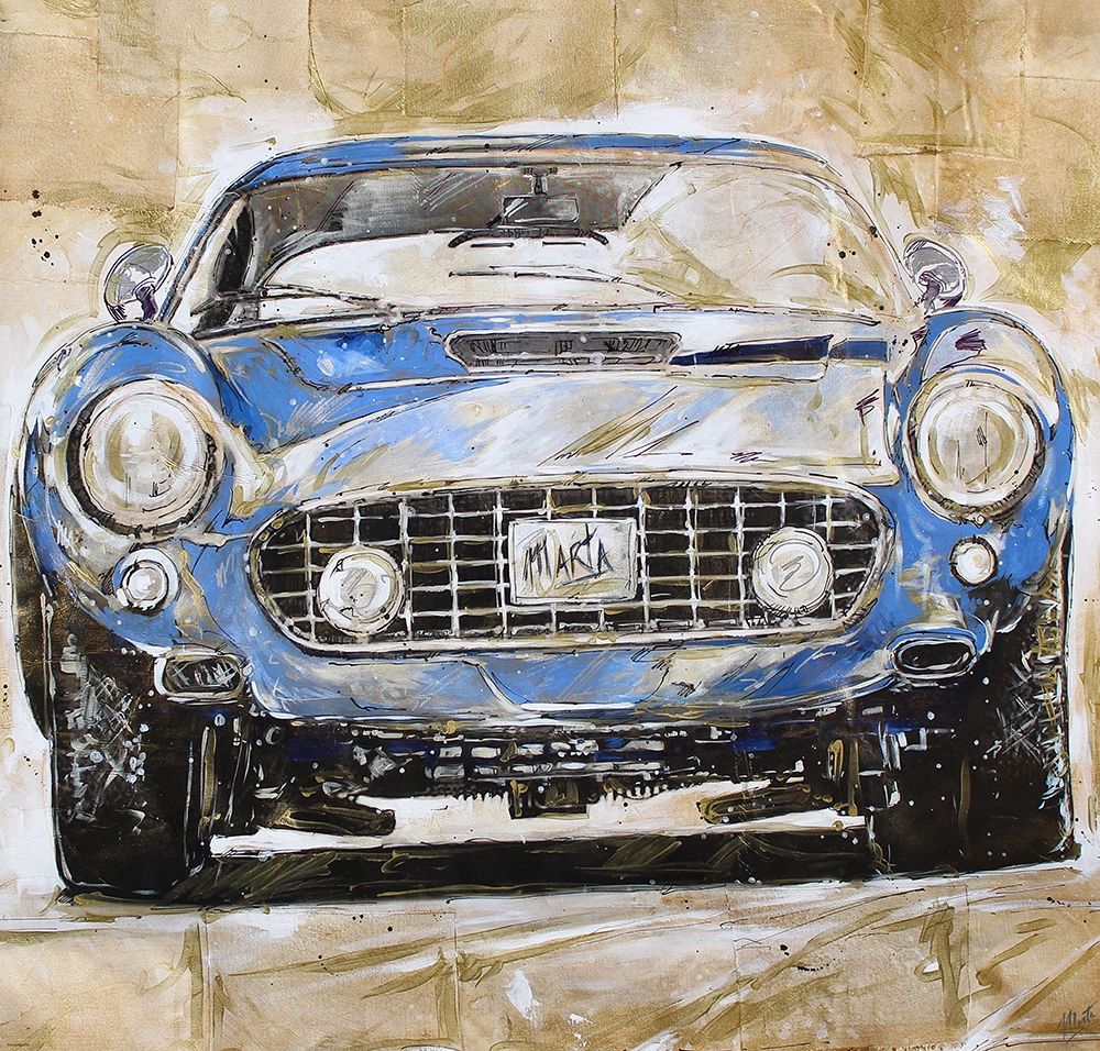 Blue Car Dark art print by Marta Wiley for $57.95 CAD