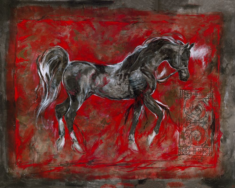 Red Arabian - Dark art print by Marta Wiley for $57.95 CAD