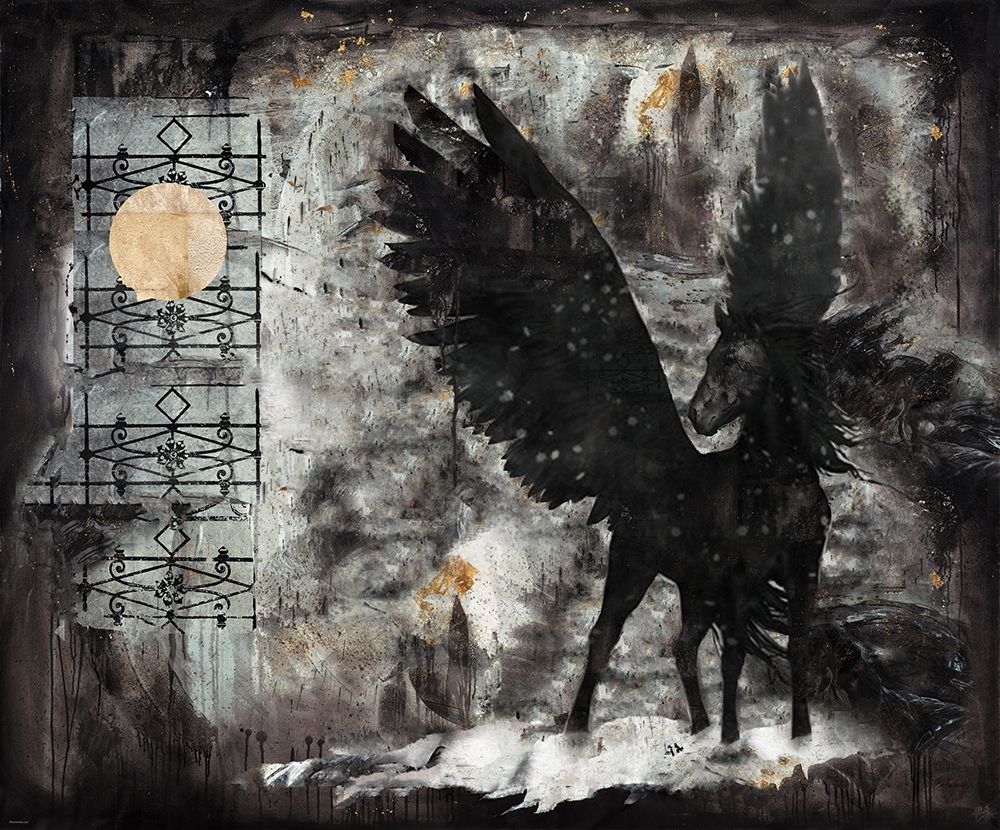 Black Pegasus art print by Marta Wiley for $57.95 CAD