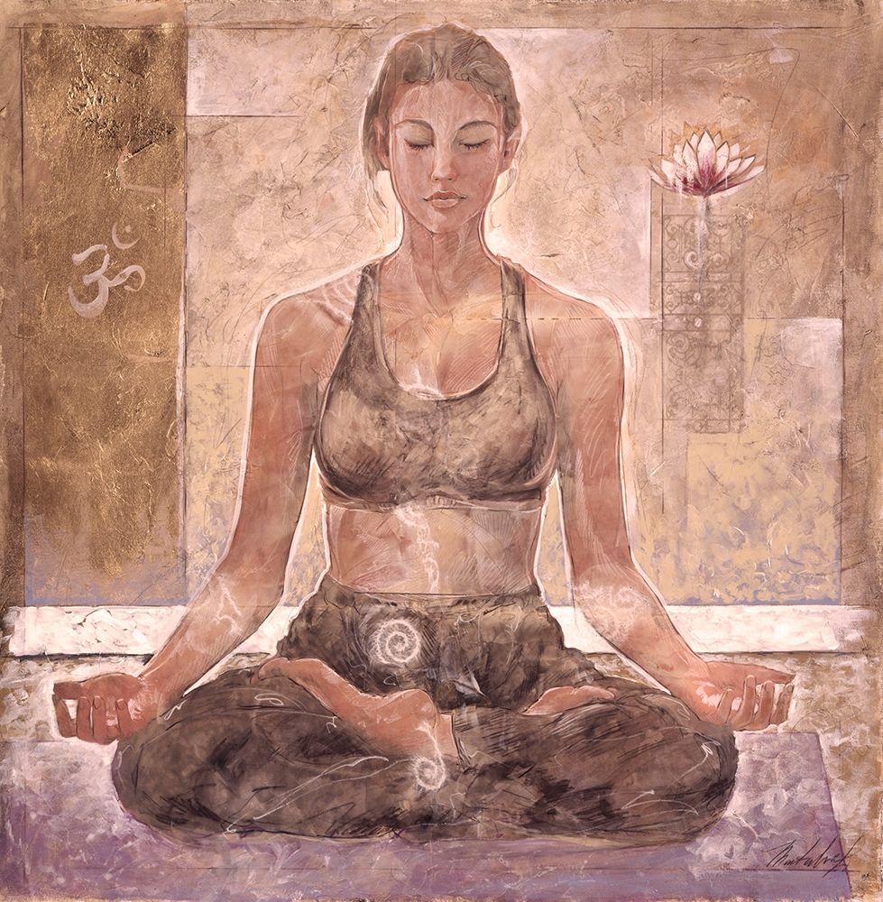 Yoga I-Blue art print by Marta Wiley for $57.95 CAD