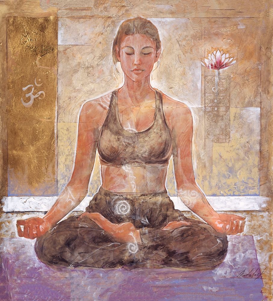 Yoga I- Beige art print by Marta Wiley for $57.95 CAD