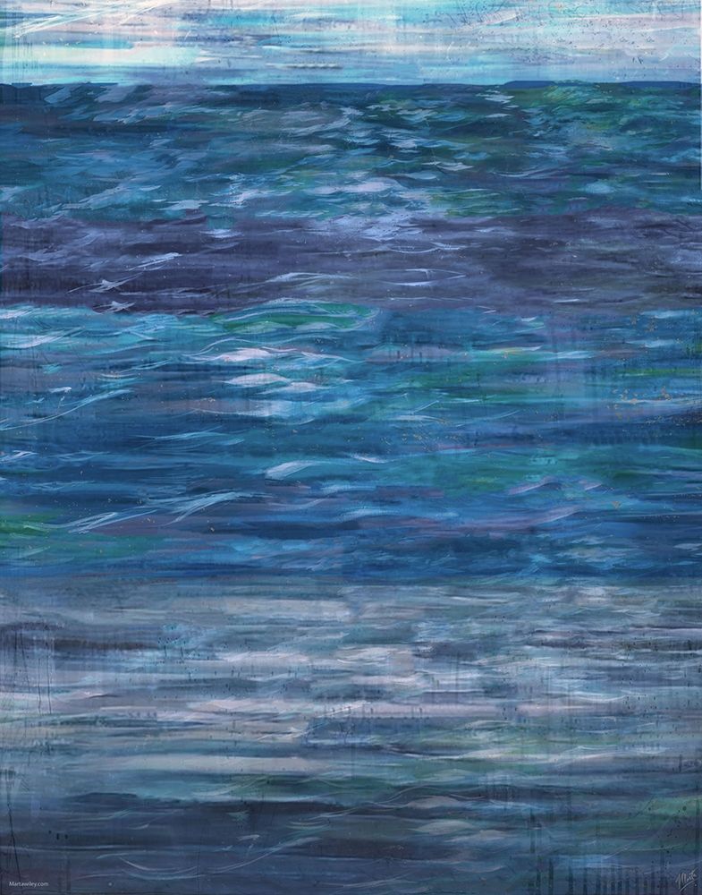 Blue Day Ocean II art print by Marta Wiley for $57.95 CAD