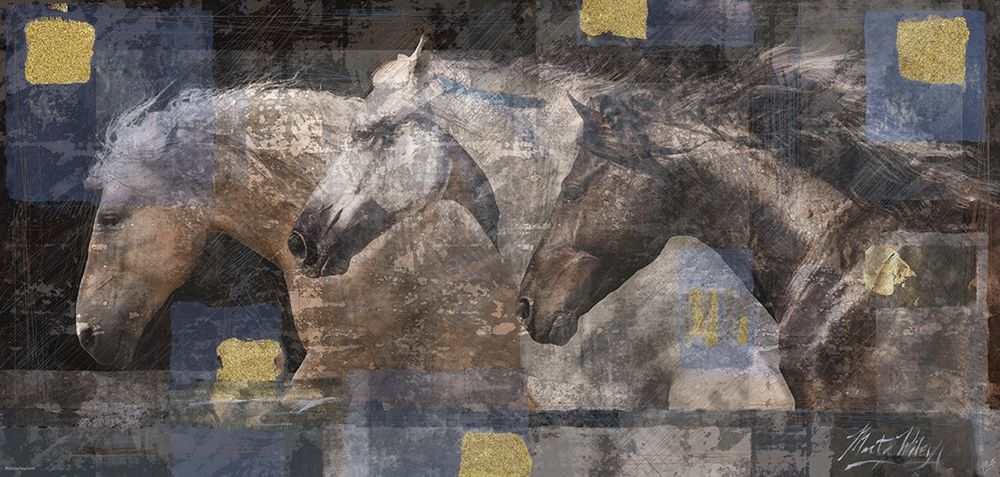 Horse Print Silkscreen art print by Marta Wiley for $57.95 CAD