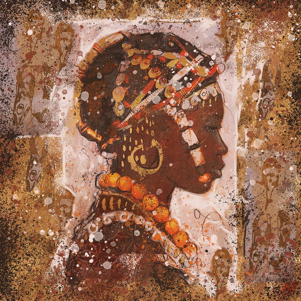 African Portrait II art print by Marta Wiley for $57.95 CAD