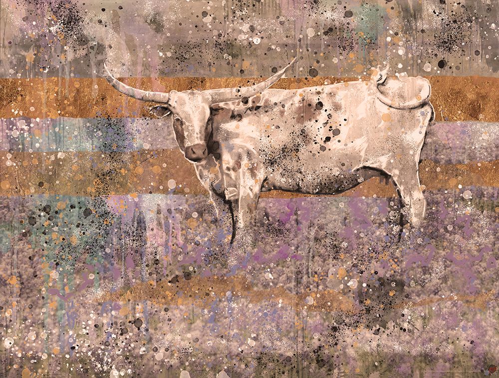 White Longhorn I art print by Marta Wiley for $57.95 CAD