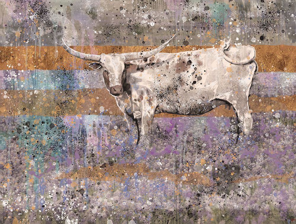 White Longhorn II art print by Marta Wiley for $57.95 CAD