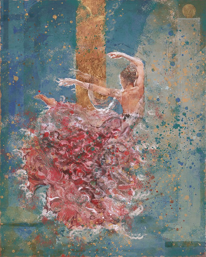 Temple Dancer blue art print by Marta Wiley for $57.95 CAD