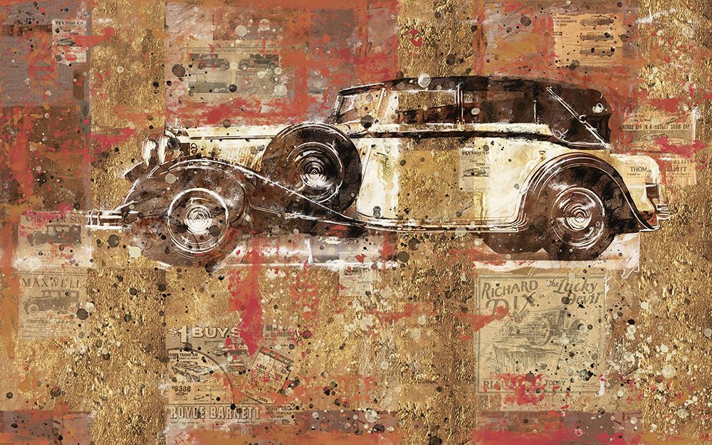 Vintage White Car art print by Marta Wiley for $57.95 CAD
