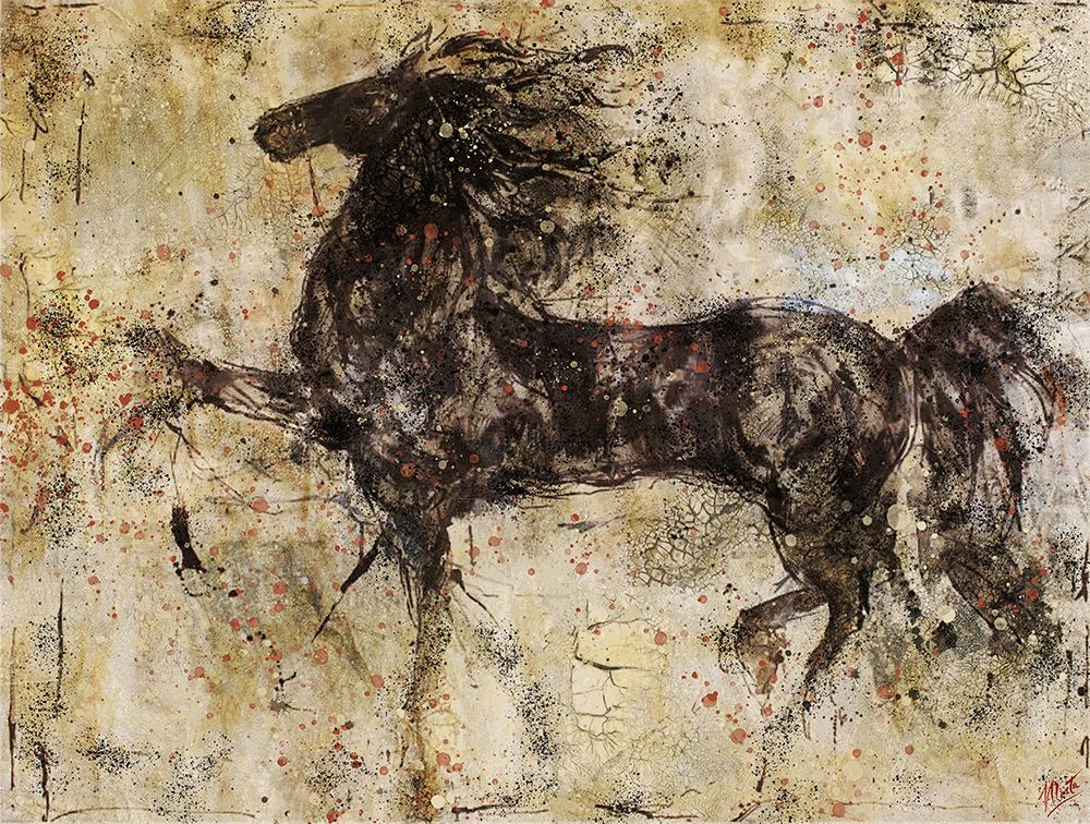 Horse And Crackle art print by Marta Wiley for $57.95 CAD