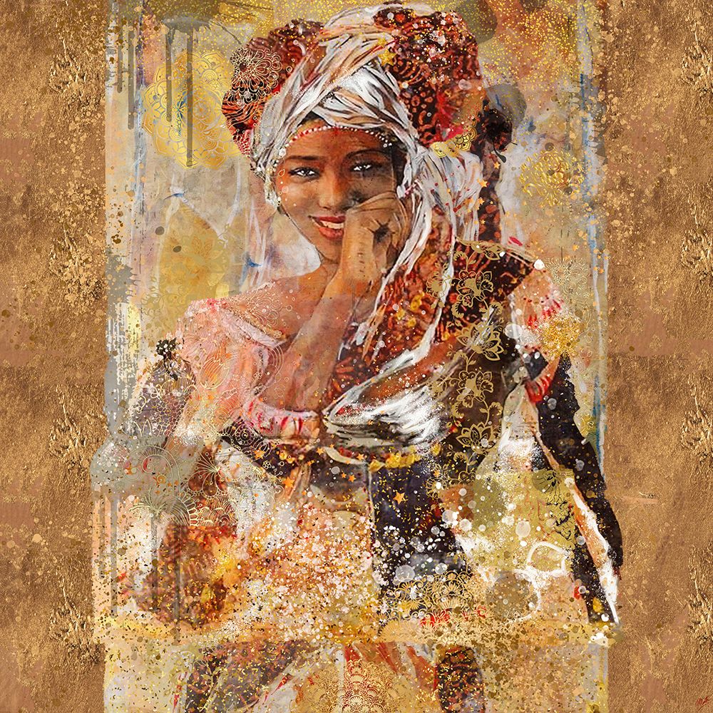 African Gold And Silver art print by Marta Wiley for $57.95 CAD