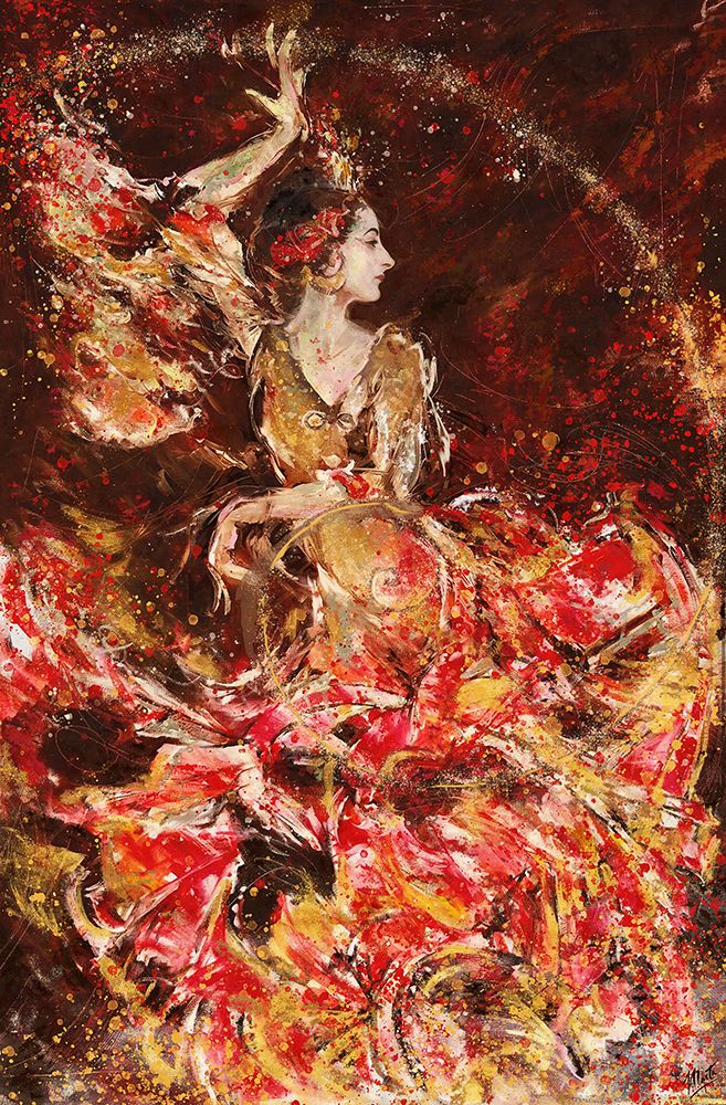 Fibonacci Flamenco art print by Marta Wiley for $57.95 CAD