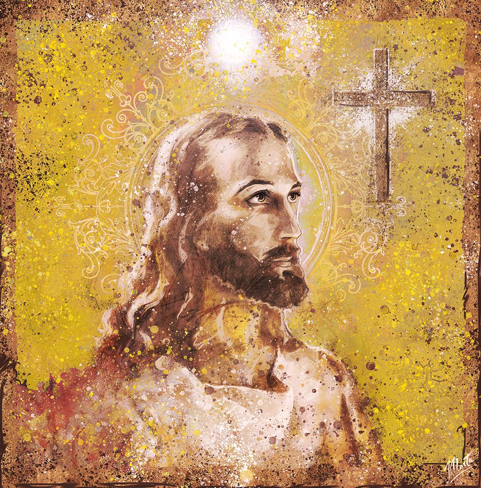 Jesus Rock Star Yellow art print by Marta Wiley for $57.95 CAD