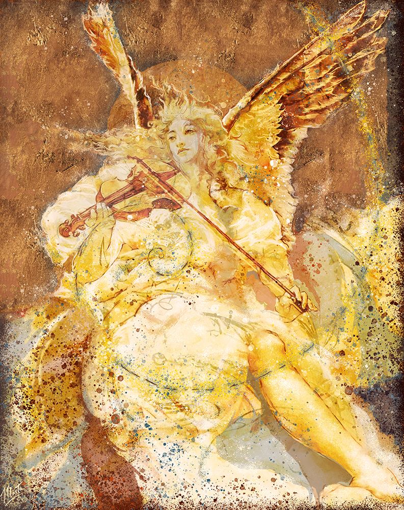Fibonacci Angel Gold art print by Marta Wiley for $57.95 CAD
