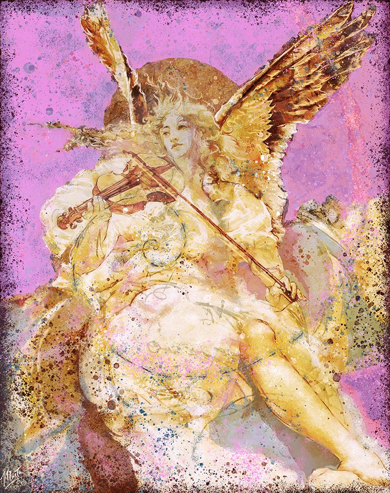 Fibonacci Angel Pink art print by Marta Wiley for $57.95 CAD