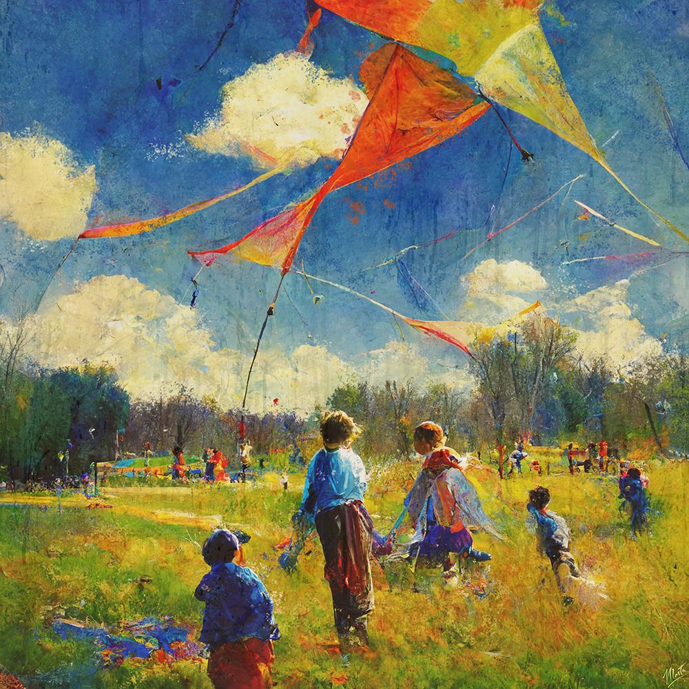 Colorful Kites I art print by Marta Wiley for $57.95 CAD