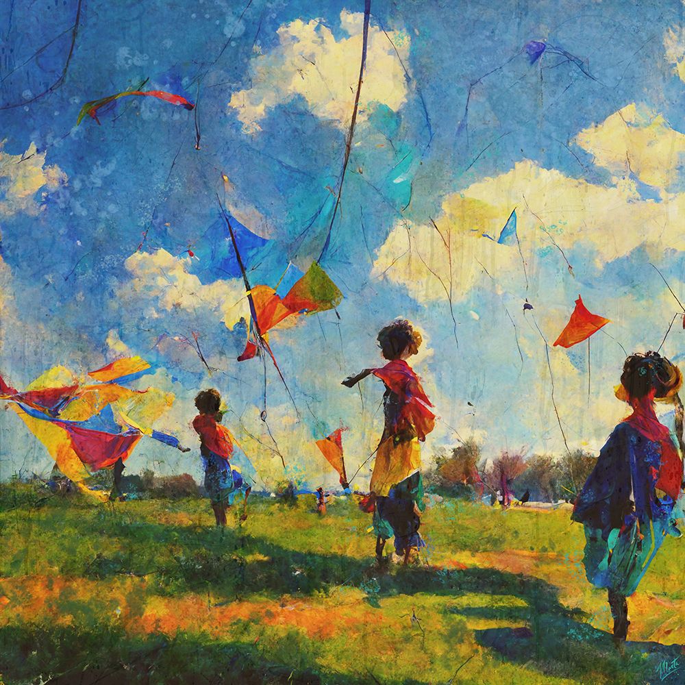Colorful Kites II art print by Marta Wiley for $57.95 CAD