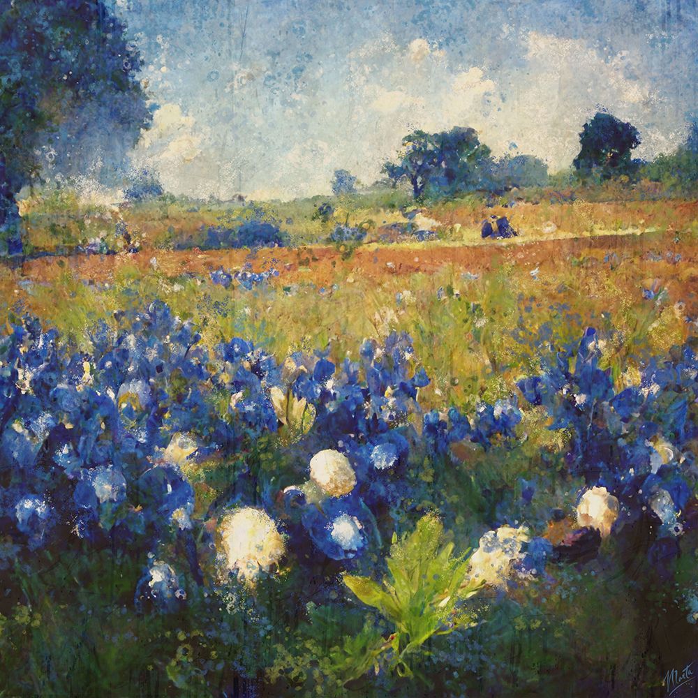 Texas-Bluebonnets II art print by Marta Wiley for $57.95 CAD