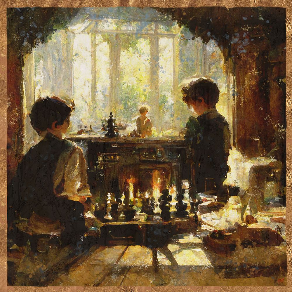 Chess players I art print by Marta Wiley for $57.95 CAD