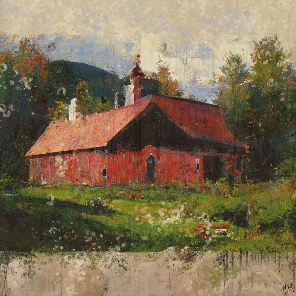 Vermont, Red Barn II art print by Marta Wiley for $57.95 CAD