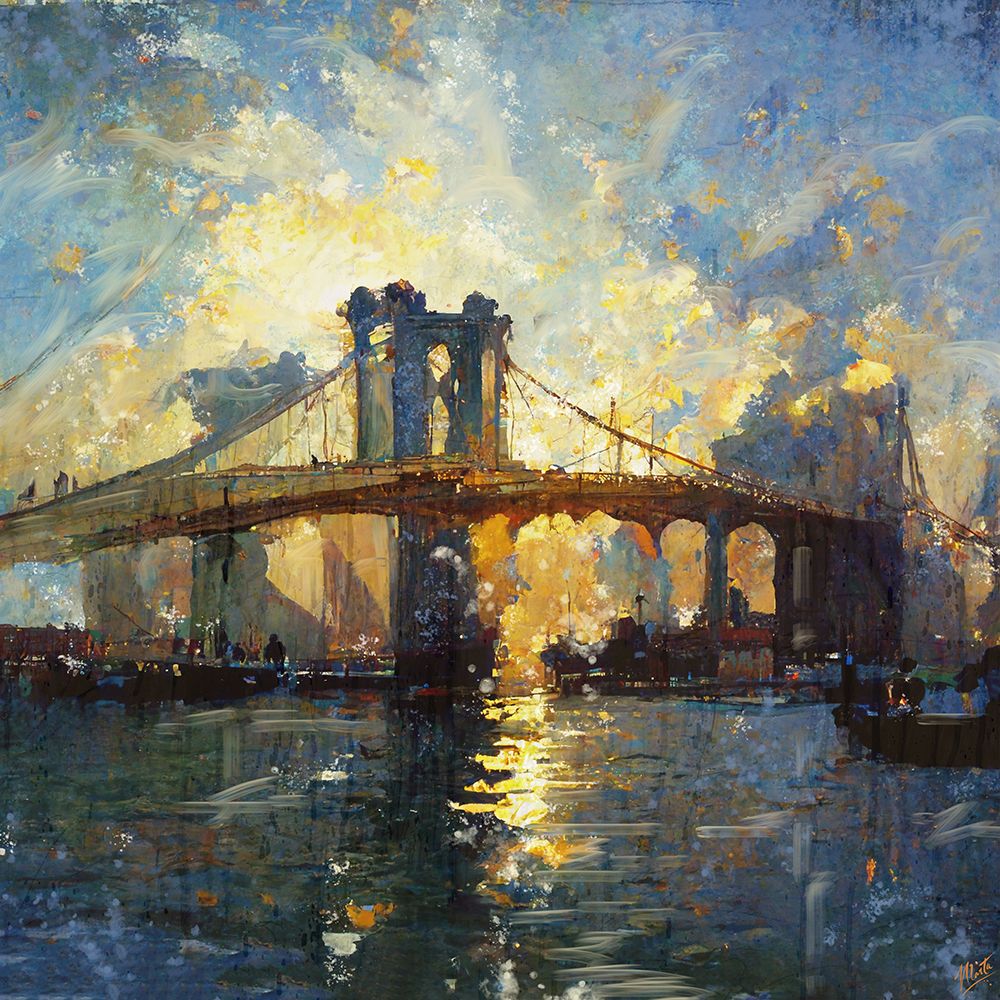 Brooklyn Bridge I art print by Marta Wiley for $57.95 CAD