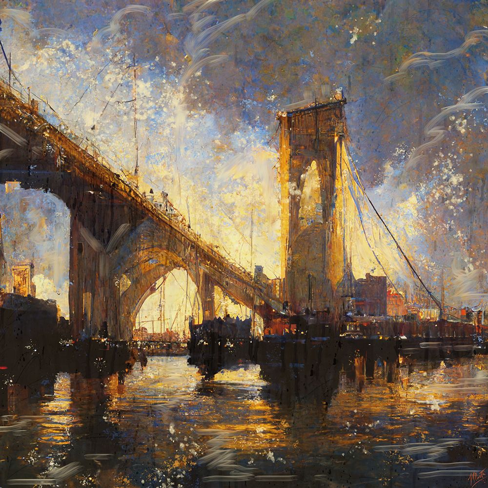 Brooklyn Bridge II art print by Marta Wiley for $57.95 CAD