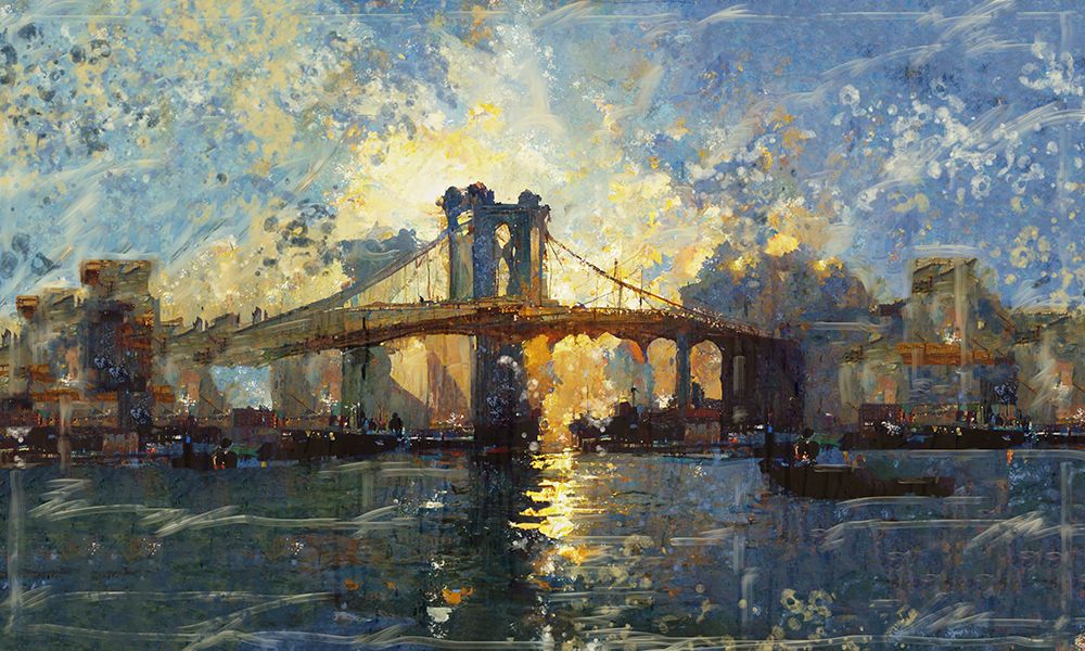 Brooklyn Bridge Horizontal I art print by Marta Wiley for $57.95 CAD