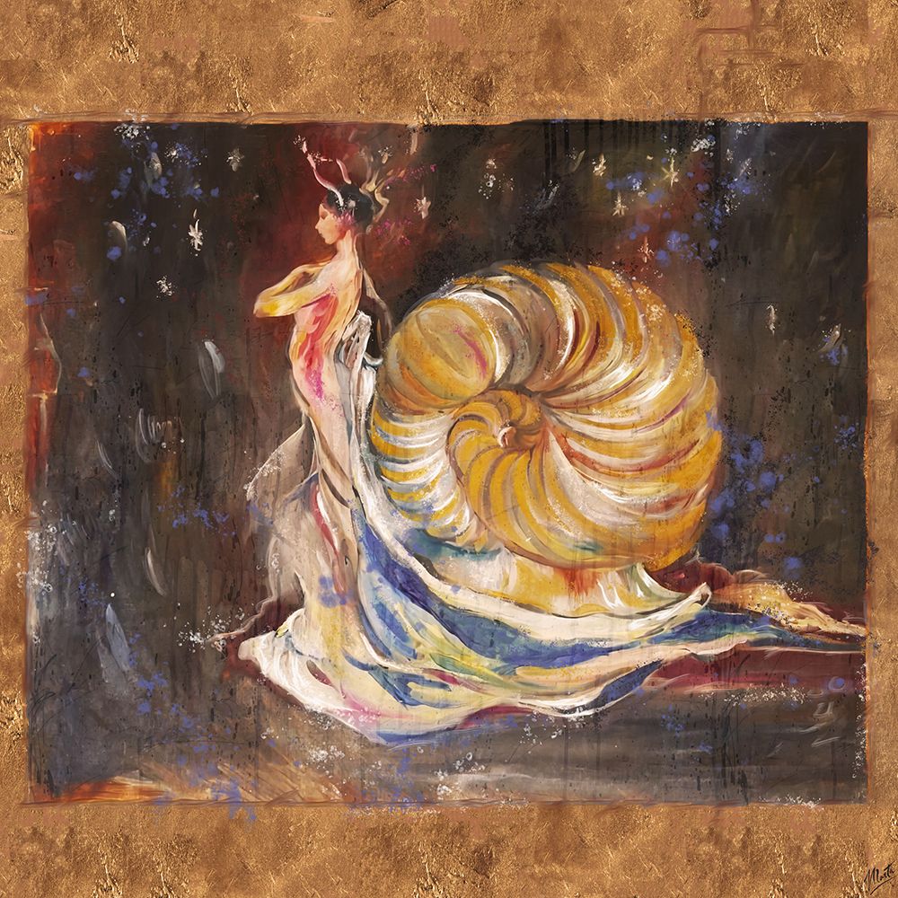 Snail Woman Sketch art print by Marta Wiley for $57.95 CAD