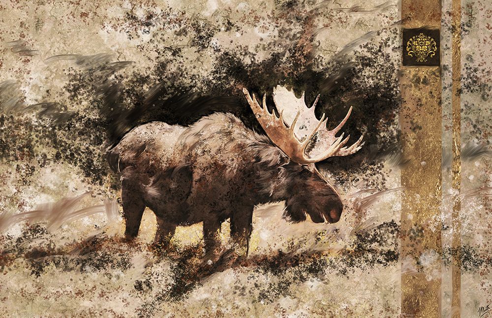 Moose I art print by Marta Wiley for $57.95 CAD