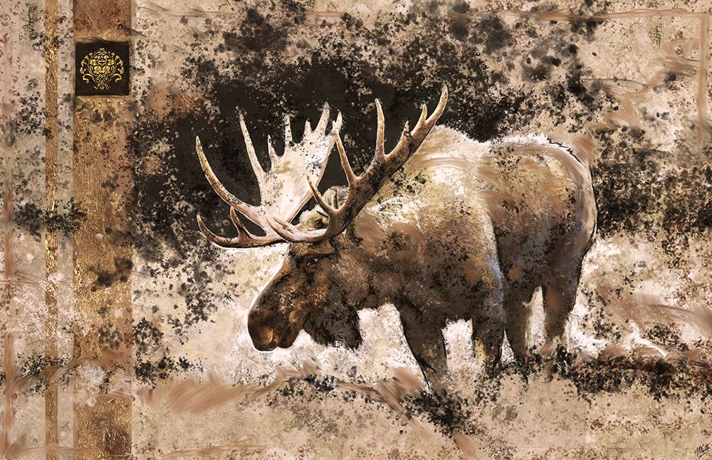 Moose II art print by Marta Wiley for $57.95 CAD