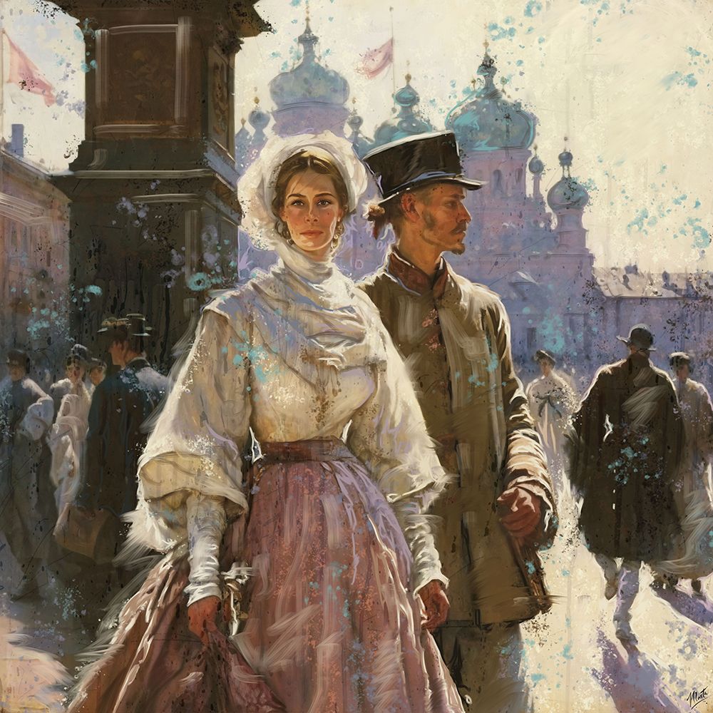 Romantic Russia IIII art print by Marta Wiley for $57.95 CAD