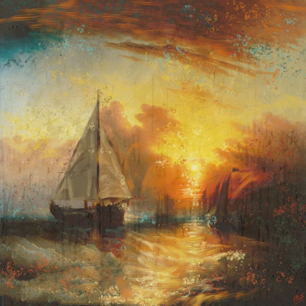 Sailing Sun art print by Marta Wiley for $57.95 CAD