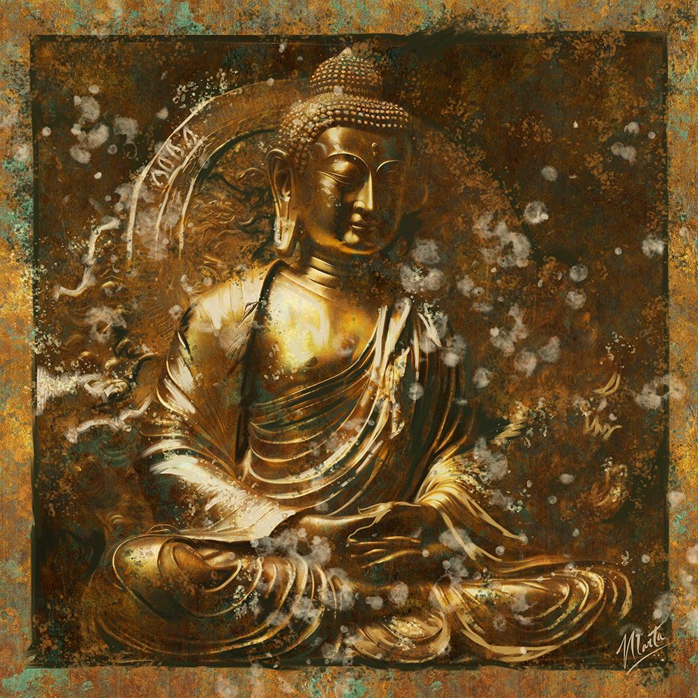 Gold Buddah II art print by Marta Wiley for $57.95 CAD