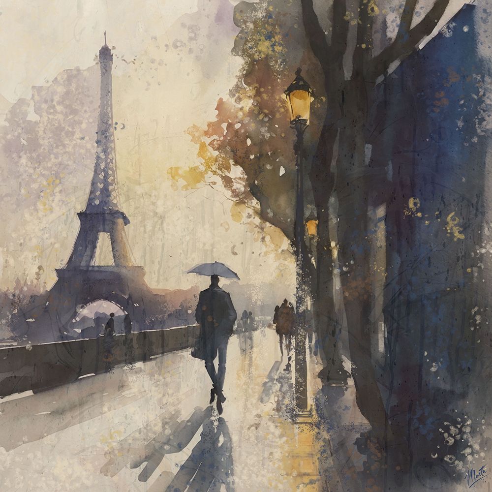 Paris Nights I art print by Marta Wiley for $57.95 CAD