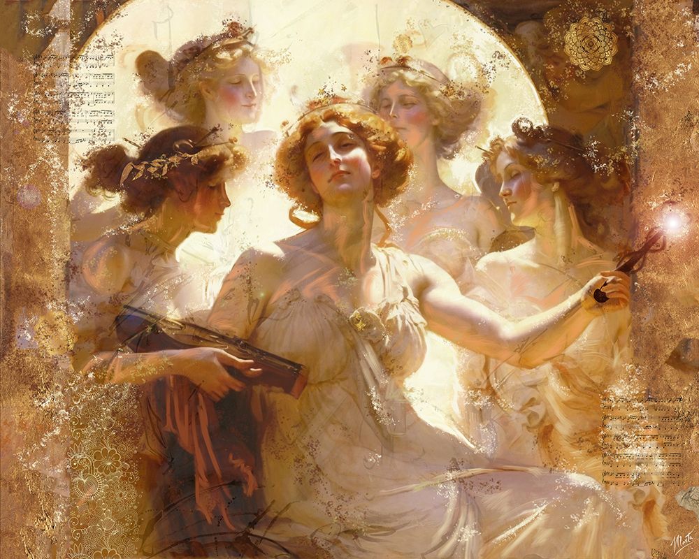 Apollo And Muses I art print by Marta Wiley for $57.95 CAD