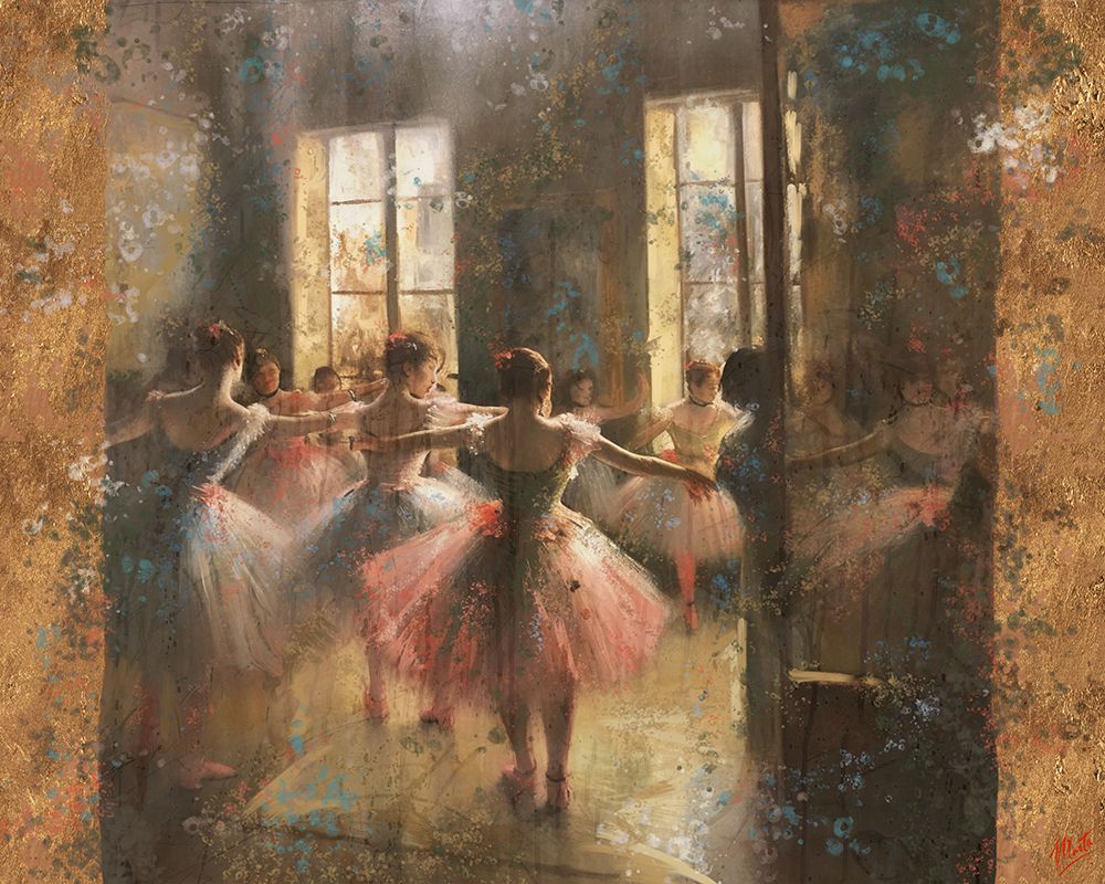 Ballerinas in oil III art print by Marta Wiley for $57.95 CAD