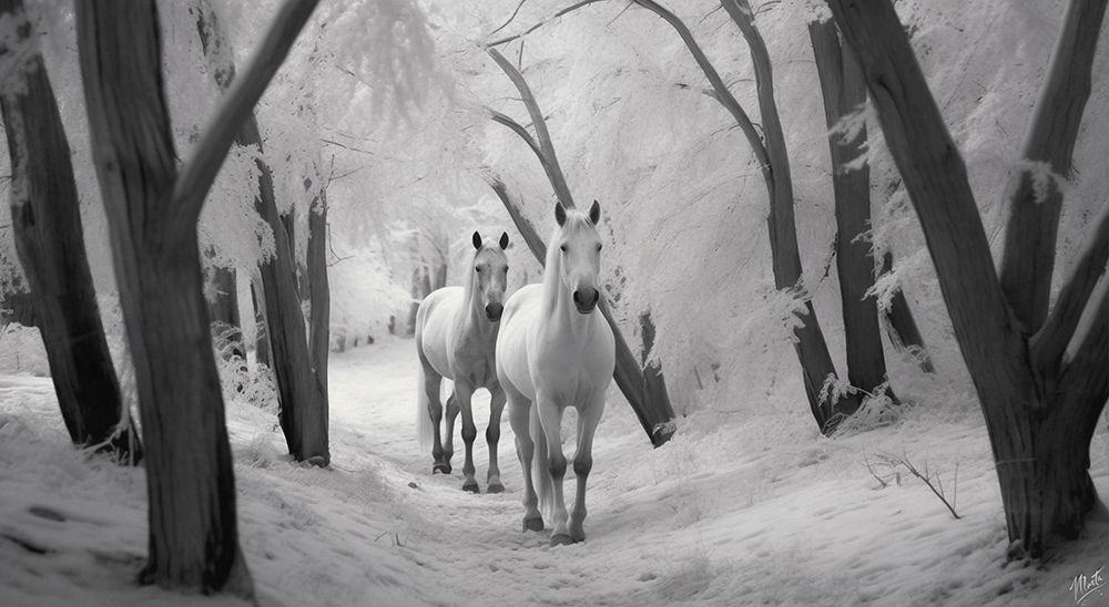 Infrared Horses I art print by Marta Wiley for $57.95 CAD