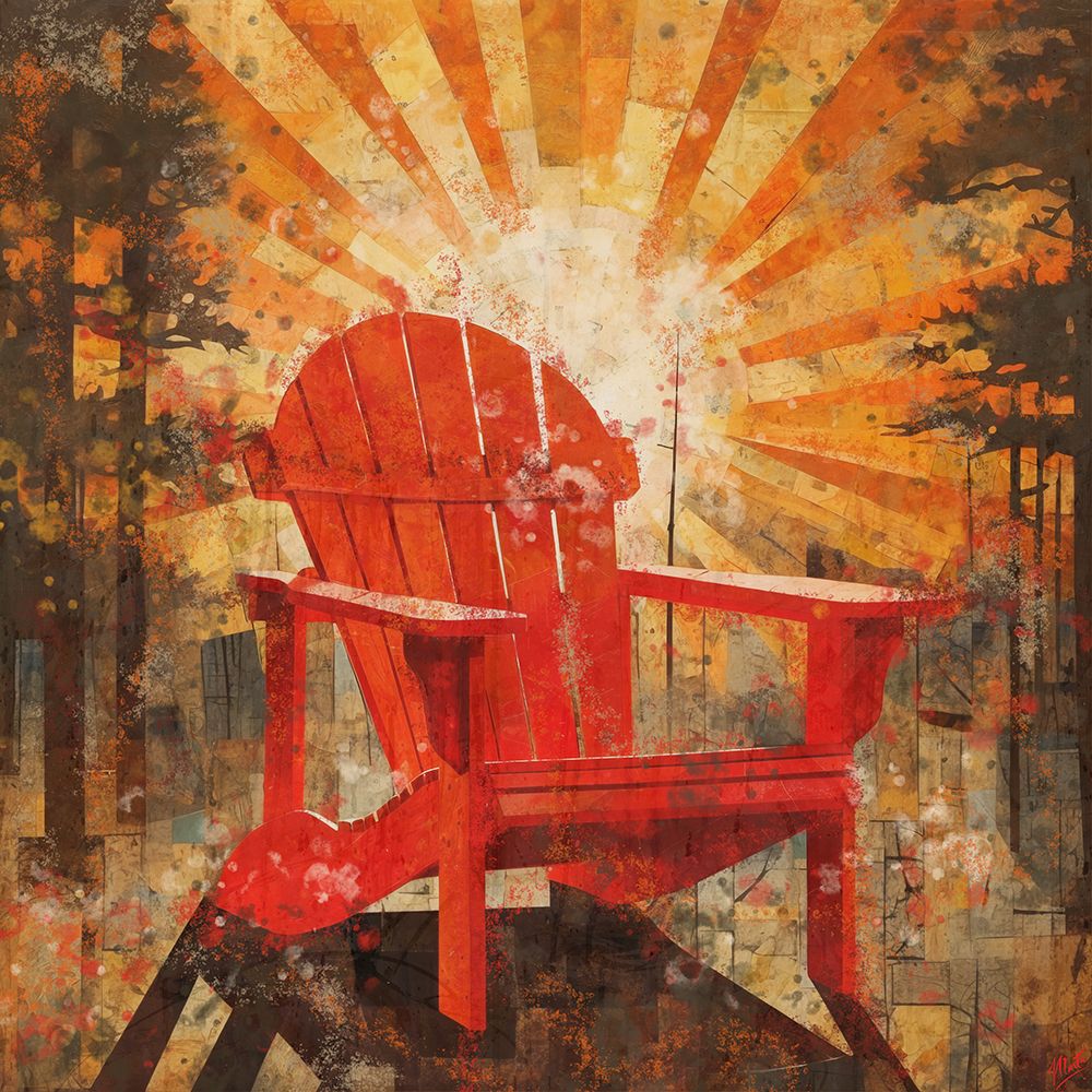 Red Adirandack I art print by Marta Wiley for $57.95 CAD